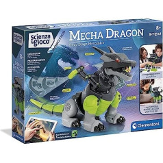 Clementoni Science & Play-Mecha Dragon Robot Science and Game Robotics Learning and Interactive Educational Toy, Multi-Colour, 19170