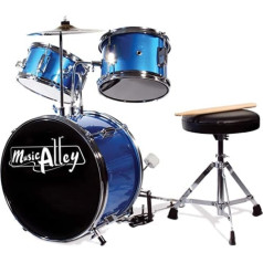 Music Alley Junior Drum Kit - Blue