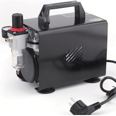 Fengda AS-18A Professional Airbrush Mini Compressor / 4 Bar / Compact with Pressure Gauge / Pressure Regulator