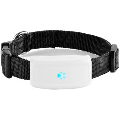 TKMARS GPS Tracker for Dogs Pets with Collar Waterproof IP66 500 mAh Real-Time Tracking Free App / Platform No ABO