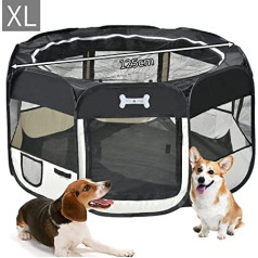 MC Star Oxford Puppy Playpen salokāma kucēnu rotaļu pildspalva suņiem trušiem jūrascūciņām kaķiem iekštelpās vai ārā 8 elementi, 125 x 125 x 64 cm dažādas krāsas