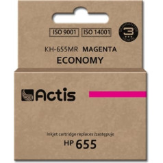 Actis kh-655mr tinte (aizstājēja hp 655 cz111ae; standarta; 12 ml; sarkana)