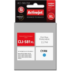 Activejet acc-581cnx tinte (aizvietotājs cli-581c xl; supreme; 11,70 ml; zila)