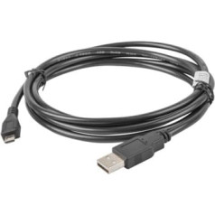 Lanberg USB kabelis 2.0 micro am-mbm5p 1.8m melns