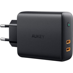 Aukey Aueky pa-d5 sienas lādētājs 63w 2xusb pd 3.0