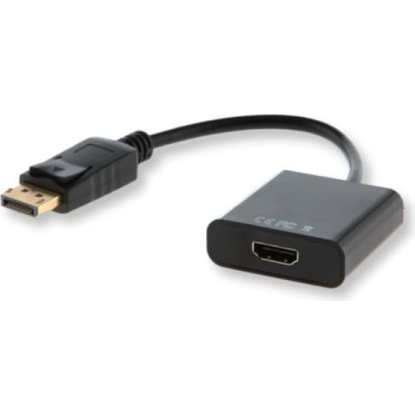 Savio cl-55 adapteris (hdmi f - displeja ports m; 0,10 m; melna krāsa)