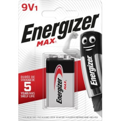Energizer akumulators max 9v 6lr61. 1 gab eko iepakojums