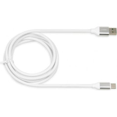 Ibox ikumtcwqc kabelis (usb 2.0 tips a — usb tips c; 1,5 m; balta krāsa)