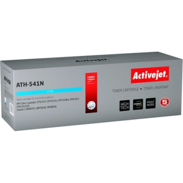 Activejet ath-541n toneris (aizvietotājs hp 125a cb541a, canon crg-716c; supreme; 1600 lapas; zils)