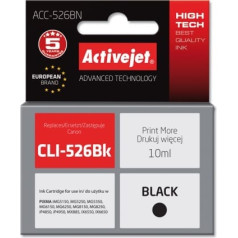 Activejet acc-526bn tinte (aizstājēja canon cli-526bk; supreme; 10 ml; melna)