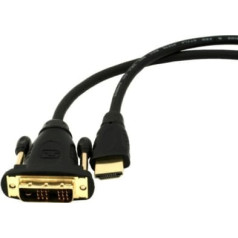 Gembird 3 m hdmi-dvi kabelis (apzeltīti gali)