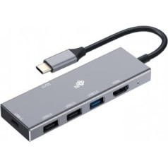 TB Adapter hub usb c 7in1 - hdmi, usbx3, pd, sd/tf