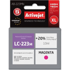 Activejet ab-223mn tinte (brother lc223m nomaiņa; supreme; 10 ml; sarkana)