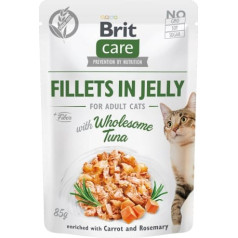 Brit care cat fillets in jelly wholesome tuna 85g