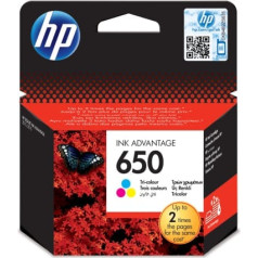 Hewlett-packard HP krāsu tinte hp 650, hp650 = cz102ae, 200 lpp.