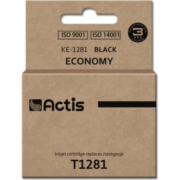 Actis ke-1281 tinte (Epson T1281 nomaiņa; standarta; 15 ml; melna)