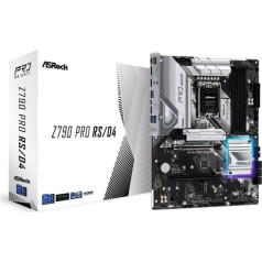 Asrock mātesplate z790 pro rs/d4 s1700 4ddr4 hdmi m.2 atx