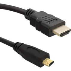 Qoltec HDMI kabelis 1.4 vīrišķais / micro hdmi v1.4 vīrs | 2 m