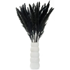 Pack of 30 Pampas Grass Black Decorative Dried Flowers Artificial Pampas Decoration Skandi Decoration Fluffy Fridge Wedding Living Room Bathroom Home Decoration Table Decoration Vase Eyecatcher