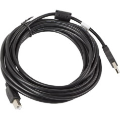Lanberg USB 2.0 am-bm kabelis 5 m ferīta melns