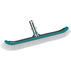 BAYROL Cleaning brush 50 cm with polypropylene bristles for pool cleaning, aluminium connector, can be used on all pool surfaces, compatible with all standard telescopic poles