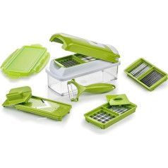 Genius Nicer Dicer Smart (10 gab.) Dārzeņu griezējs Sīpolu griezējs Mandolīna Multi griezējs Dārzeņu griezējs Augļu griezējs - Gurķu griezējs Sīpolu griezējs