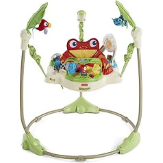 Fisher-Price K7198 Rainforest Jumperoo Baby tvertne ar regulējamu augstumu rotaļlietām