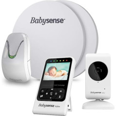 Babysense Baby elpošanas un video monitors