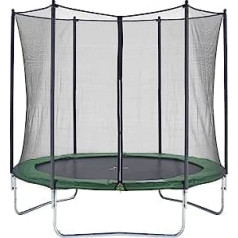 Czon Sports Outdoor Garden Trampoline, Diameter 250 cm / 430 cm, with Safety Net, Green, green, 250 cm