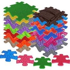 muffik Orthopaedic sensor motor skills mats XXL set of 19 elements for tactile perception