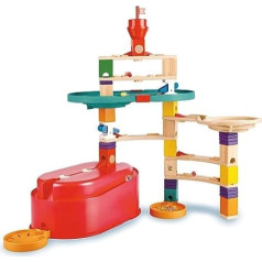 Hape Quadrilla Building Kit konteineru komplekts, Marble Run celtniecības rotaļlieta, no 4 gadiem