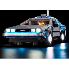 BRIKSMAX 10300 LED Lighting Set for Lego The Time Machine - Back to the Future Creator Building Blocks Model - Without Lego Set