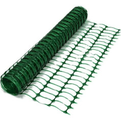 *BEZMAKSAS PIEGĀDE* Zaļās plastmasas sieta barjeras drošības žoga tīkls - 50m roll. Ar True Products