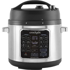 Crockpot Turbo Express Multi Cooker | 14-in-1 Preparation Options | Slow Cooker, Steam Cleaner, Pressure Cooker & More | 5.6 L (More than 6 People) | CSC062X