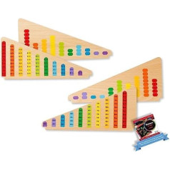 Pievienot un atņemt Abacus + bezmaksas Melissa & Doug Scratch Art Mini Pad Bundle [92722], Melissa un Doug