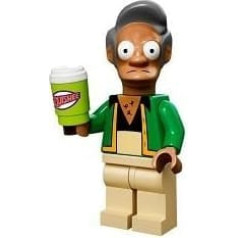 Simpsoni Lego minifigūra Apu fon LEGO