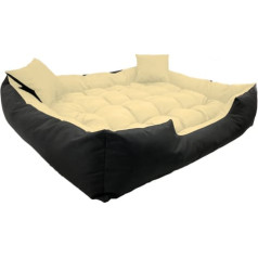 AIO ECCO suņu gulta 80x60 / 100x75 cm bēša