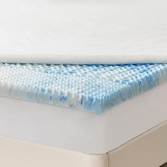 RUIKASI Memory Foam Topper 140 x 200 cm - Ortopēdiskais virsmatracis 140 x 200 cm Hard Oeko-Tex sertifikāts, Gultas virsma Box Spring Gultai 140 x 200 H3, Virsmatracis 7 cm Augstums