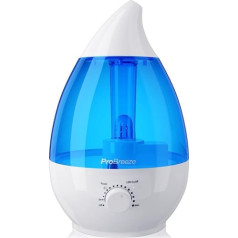 Pro Breeze™ 3.8L Ultrasonic Air Humidifier with High Water Tank Capacity, Aroma Fragrance Oil Diffuser, Ceramic Filter, LED Night Light and Auto Shut-Off - Ideal for Bedroom or Nursery