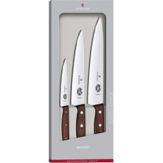 Victorinox Maple Modified Carving Set 3 Piece Gift Box Brown