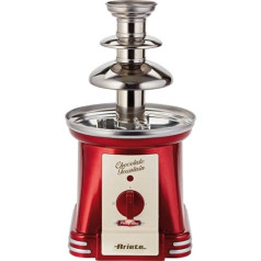 Ariete 2962 Chocolate Fountain 90W 500g Capacity Stainless Steel Red