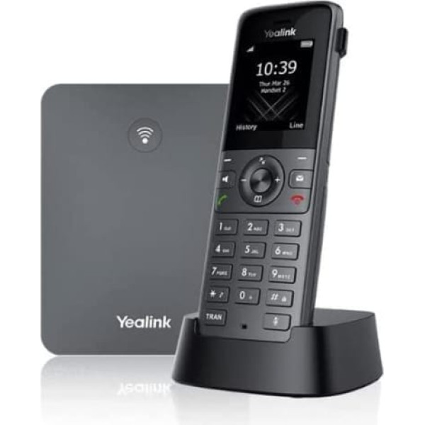 Yealink W73P DECT IP tālruņu sistēma (W70B bāze + W73H klausule) melns