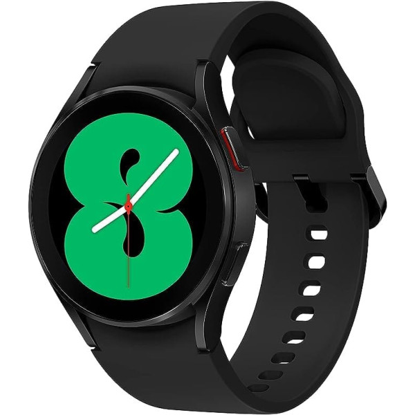 Samsung Galaxy Watch4, apaļš Bluetooth viedpulkstenis, Wear OS, rotējošs tukšs rāmis, fitnesa pulkstenis, fitnesa izsekotājs, 40 mm, melns