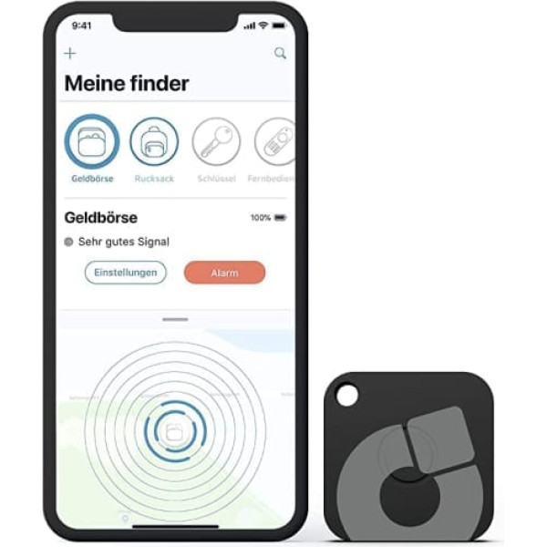 musegear Recharge Key Finder I Rechargeable I with Bluetooth App no Vācijas I Maksimālā datu aizsardzība I iOS un Android I Find Key
