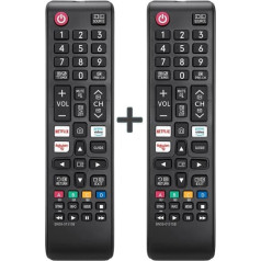 (2 Pack) Universal Remote Control for Samsung Smart TVs for 2021, 2020, 2019, 2018, 2017 Series, Compatible with All Samsung TV Remotes with Netflix, Prime Video, Rakute TV