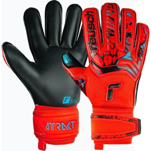 Reusch Attrakt Gold Roll Finger Gloves 53 70 137 3333 / Sarkans / 10