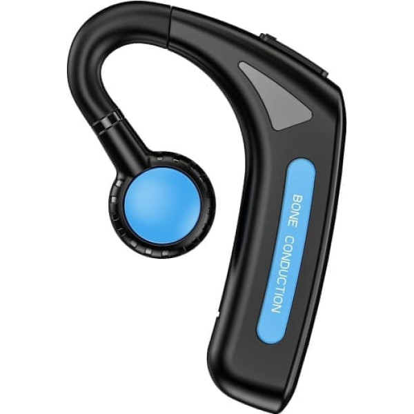 Atvērtas auss austiņas Bezvadu austiņas Bluetooth Single Air Line Bone Sound Sporta austiņas ar auss āķa mikrofonu Bluetooth austiņas vienai ausij Bone Conduction Austiņas sportam Skriešanai Skriešanai Blue