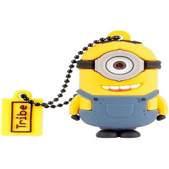 Tribe — USB zibatmiņa 32 GB Stjuarts — zibatmiņa 2.0, oriģinālās figūriņas Minions, ar Windows, Linux un Mac saderīgu USB atmiņu, daudzkrāsains