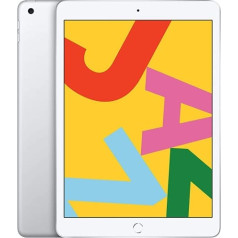 Apple iPad 10.2 (7. paaudze) 128 GB Wi-Fi — sudraba krāsa (atjaunots)