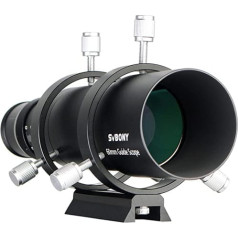 Svbony SV106 teleskopiskās vadotnes, 60 mm FMC teleskopa skatu meklētājs ar 240 mm fokusa garuma spirālveida fokusa ierīci, skatu meklētāja teleskopa piederumi teleskopa astrokamerai Autoguide astro fotogrāfijai